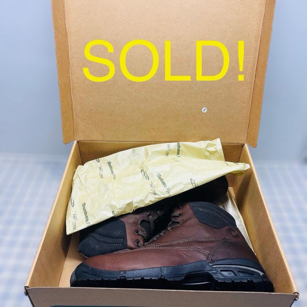 SOLD!! Dunham 6” Waterproof Work Boots 10.5